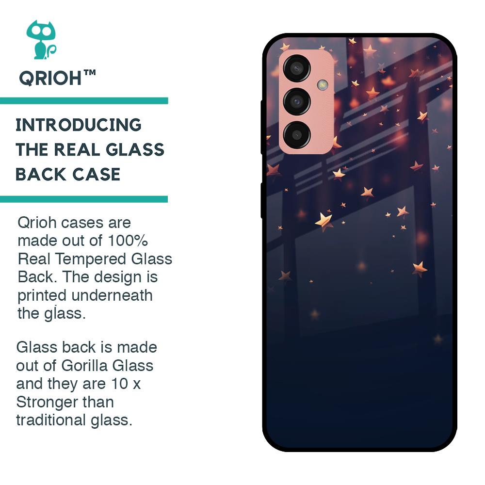 Falling Stars Glass Case For Samsung Galaxy M13