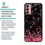 Heart Rain Fall Glass Case For Samsung Galaxy M13
