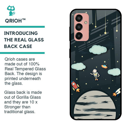 Astronaut Dream Glass Case For Samsung Galaxy M13