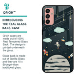 Astronaut Dream Glass Case For Samsung Galaxy M13