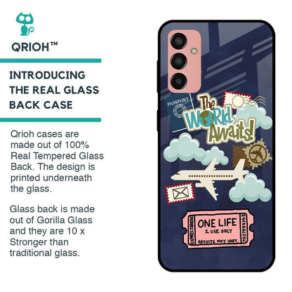 Tour The World Glass Case For Samsung Galaxy M13