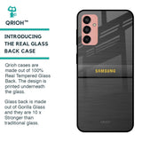 Grey Metallic Glass Case For Samsung Galaxy M13