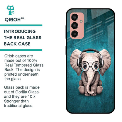 Adorable Baby Elephant Glass Case For Samsung Galaxy M13