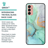 Green Marble Glass case for Samsung Galaxy M13