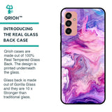 Cosmic Galaxy Glass Case for Samsung Galaxy M13