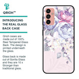 Elegant Floral Glass case for Samsung Galaxy M13