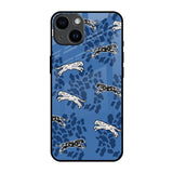 Blue Cheetah iPhone 14 Glass Back Cover Online