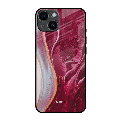 Crimson Ruby iPhone 14 Glass Back Cover Online