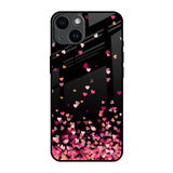 Heart Rain Fall iPhone 14 Glass Back Cover Online
