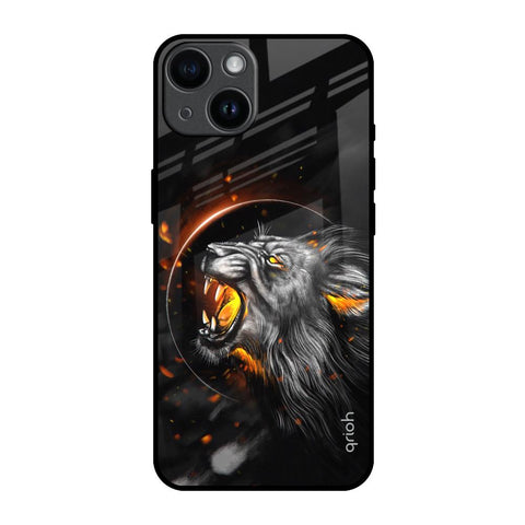 Aggressive Lion iPhone 14 Glass Back Cover Online