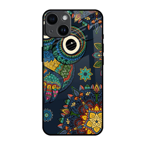 Owl Art iPhone 14 Glass Back Cover Online
