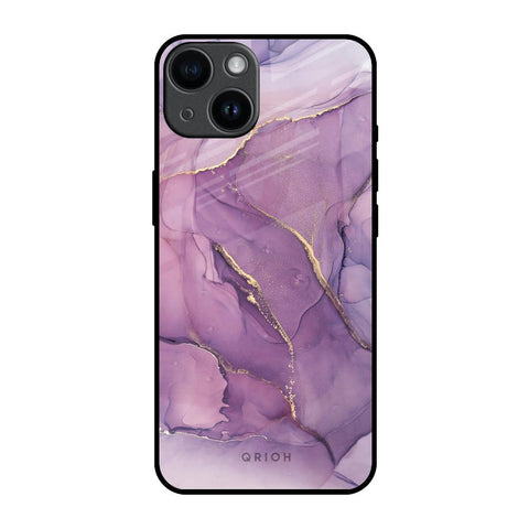 Purple Gold Marble iPhone 14 Glass Back Cover Online