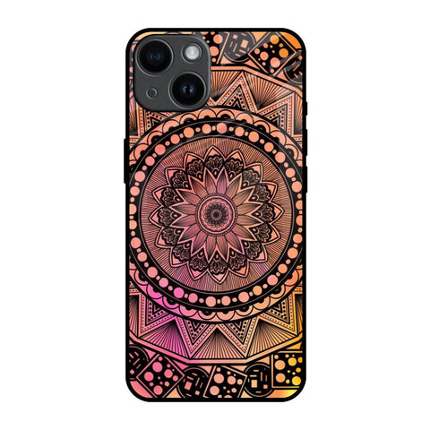 Floral Mandala iPhone 14 Glass Back Cover Online