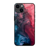 Blue & Red Smoke iPhone 14 Glass Back Cover Online