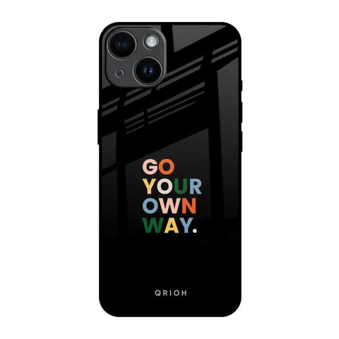 Go Your Own Way iPhone 14 Glass Back Cover Online