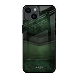 Green Leather iPhone 14 Glass Back Cover Online