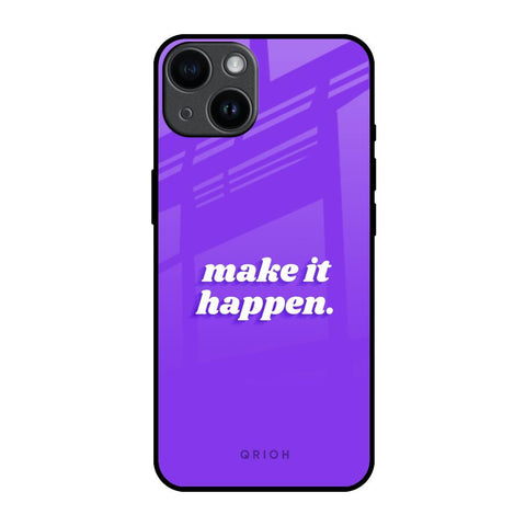 Make it Happen iPhone 14 Glass Back Cover Online