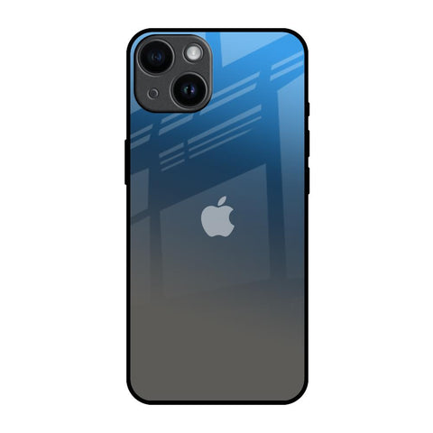 Blue Grey Ombre iPhone 14 Glass Back Cover Online