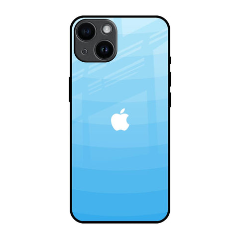 Wavy Blue Pattern iPhone 14 Glass Back Cover Online