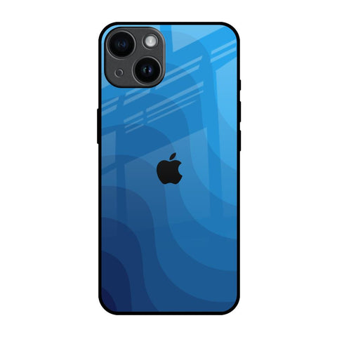 Blue Wave Abstract iPhone 14 Glass Back Cover Online