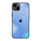 Vibrant Blue Texture iPhone 14 Glass Back Cover Online