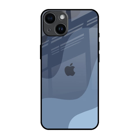 Navy Blue Ombre iPhone 14 Glass Back Cover Online