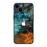 Golden Splash iPhone 14 Glass Back Cover Online