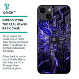Techno Color Pattern Glass Case For iPhone 14
