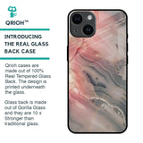 Pink And Grey Marble Glass Case For iPhone 14