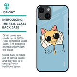 Adorable Cute Kitty Glass Case For iPhone 14