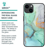 Green Marble Glass Case for iPhone 14