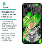 Anime Green Splash Glass Case for iPhone 14