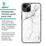 Modern White Marble Glass Case for iPhone 14