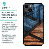 Wooden Tiles Glass Case for iPhone 14