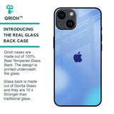 Vibrant Blue Texture Glass Case for iPhone 14