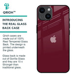 Classic Burgundy Glass Case for iPhone 14
