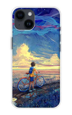 Riding Bicycle to Dreamland iPhone 14 Back Cover