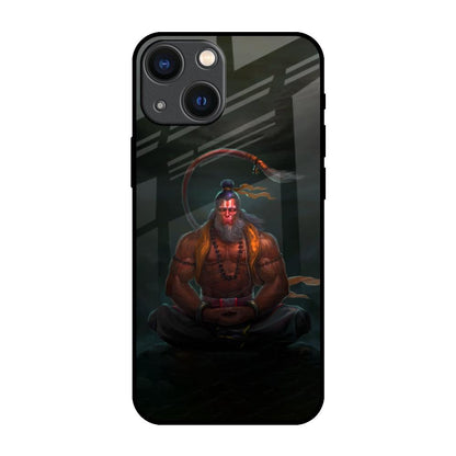 Lord Hanuman Animated iPhone 14 Plus Glass Back Cover Online