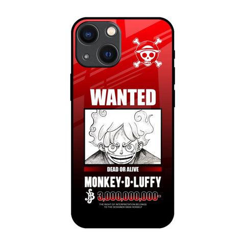 Luffy Wanted iPhone 14 Plus Glass Back Cover Online