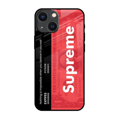Supreme Ticket iPhone 14 Plus Glass Back Cover Online