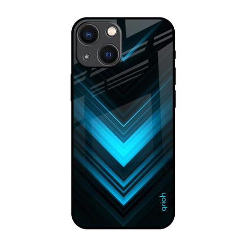 Vertical Blue Arrow iPhone 14 Plus Glass Back Cover Online