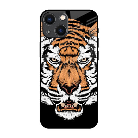 Angry Tiger iPhone 14 Plus Glass Back Cover Online