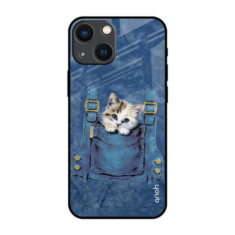 Kitty In Pocket iPhone 14 Plus Glass Back Cover Online