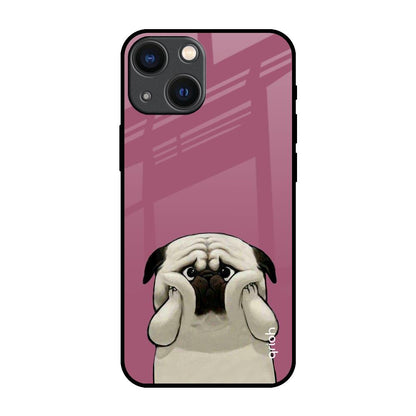 Funny Pug Face iPhone 14 Plus Glass Back Cover Online