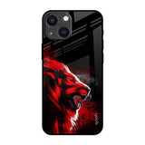 Red Angry Lion iPhone 14 Plus Glass Back Cover Online