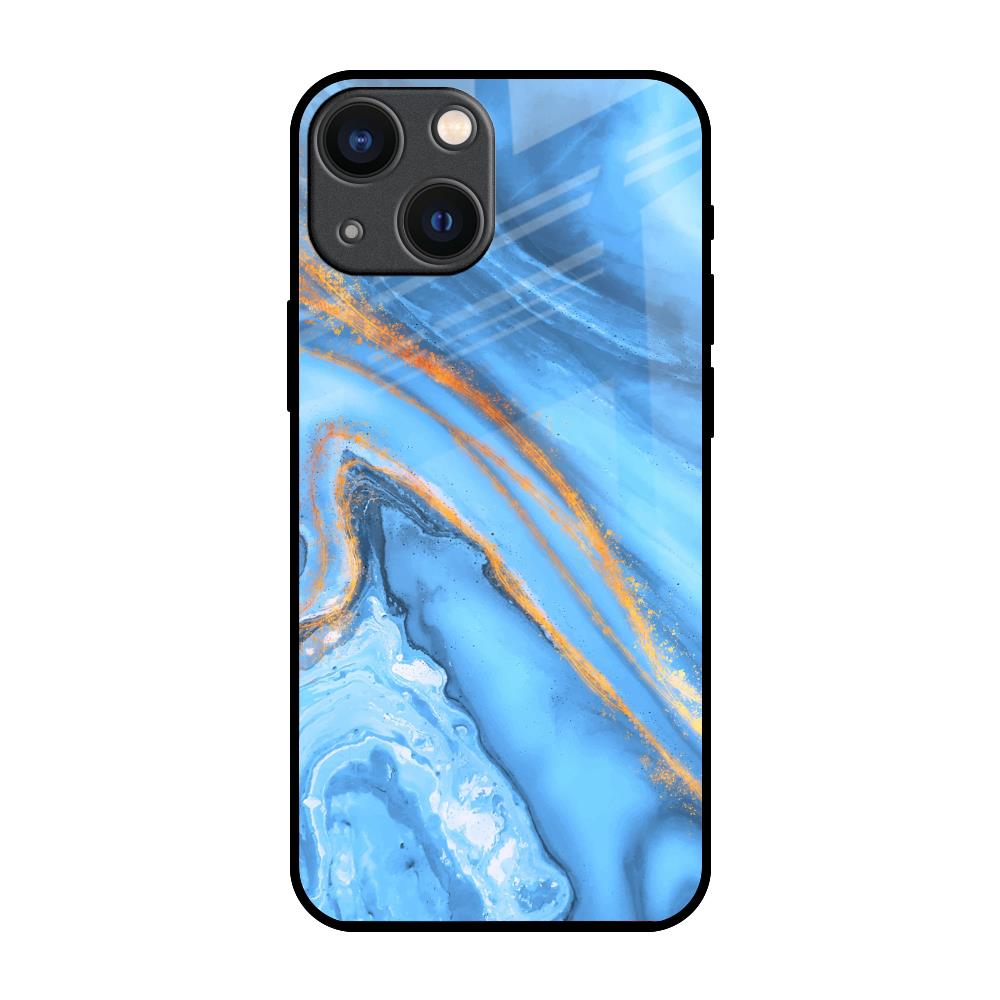 Vibrant Blue Marble iPhone 14 Plus Glass Back Cover Online