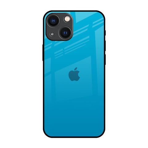 Blue Aqua iPhone 14 Plus Glass Back Cover Online