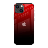 Maroon Faded iPhone 14 Plus Glass Back Cover Online