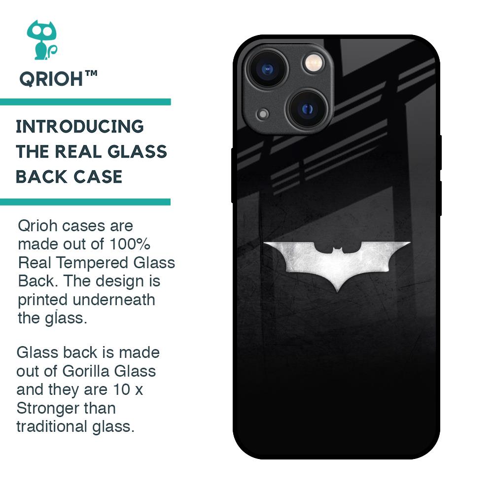 Super Hero Logo Glass Case for iPhone 14 Plus
