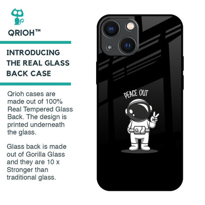 Peace Out Astro Glass Case for iPhone 14 Plus